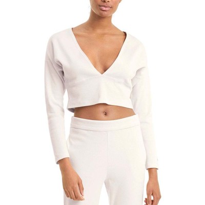 

Puma Exhale Crew Neck Long Sleeve Training Top Womens Off White Casual Tops 5200