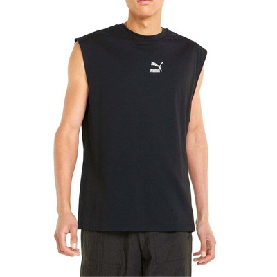 

Puma Classics Relaxed Logo Майка с круглым вырезом Мужская черная повседневная спортивная 533571, Черный, Puma Classics Relaxed Logo Crew Neck Tank Top
