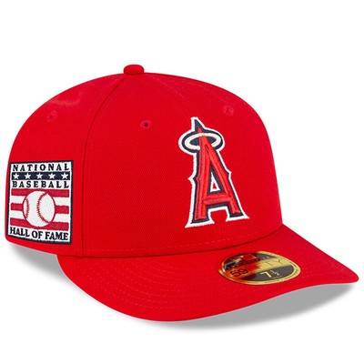 Men's New Era Red Los Angeles Angels National Baseball Hall of Fame Low Profile