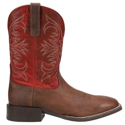 

Мужские коричневые, красные повседневные ботинки Ariat Sport Pardner Square Toe Cowboy 10042391, Brown;red, Ariat Sport Pardner Square Toe Cowboy