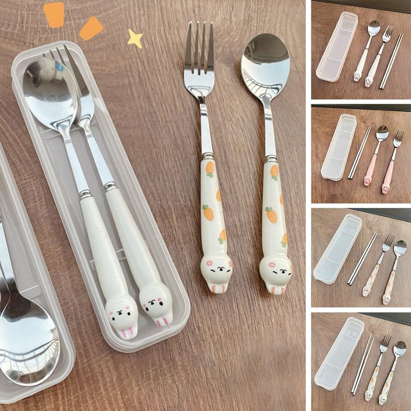 Stainless Steel Picnic Tableware Camping Travel Sets Cutlery