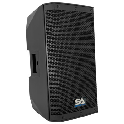 Pair of Powered 10" 700 Watt PA DJ Speakers Bluetooth, DSP, Mixer & Class D Amp