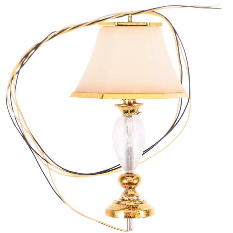  Mini Lampadaire Lampe De Table Maison PoupÃ©E DÃ©Coration MicroscÃ¨Ne