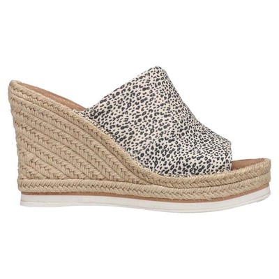 

TOMS Monica Leopard Женские коричневые повседневные сандалии на танкетке 10017912T, Коричневый, TOMS Monica Leopard Wedge