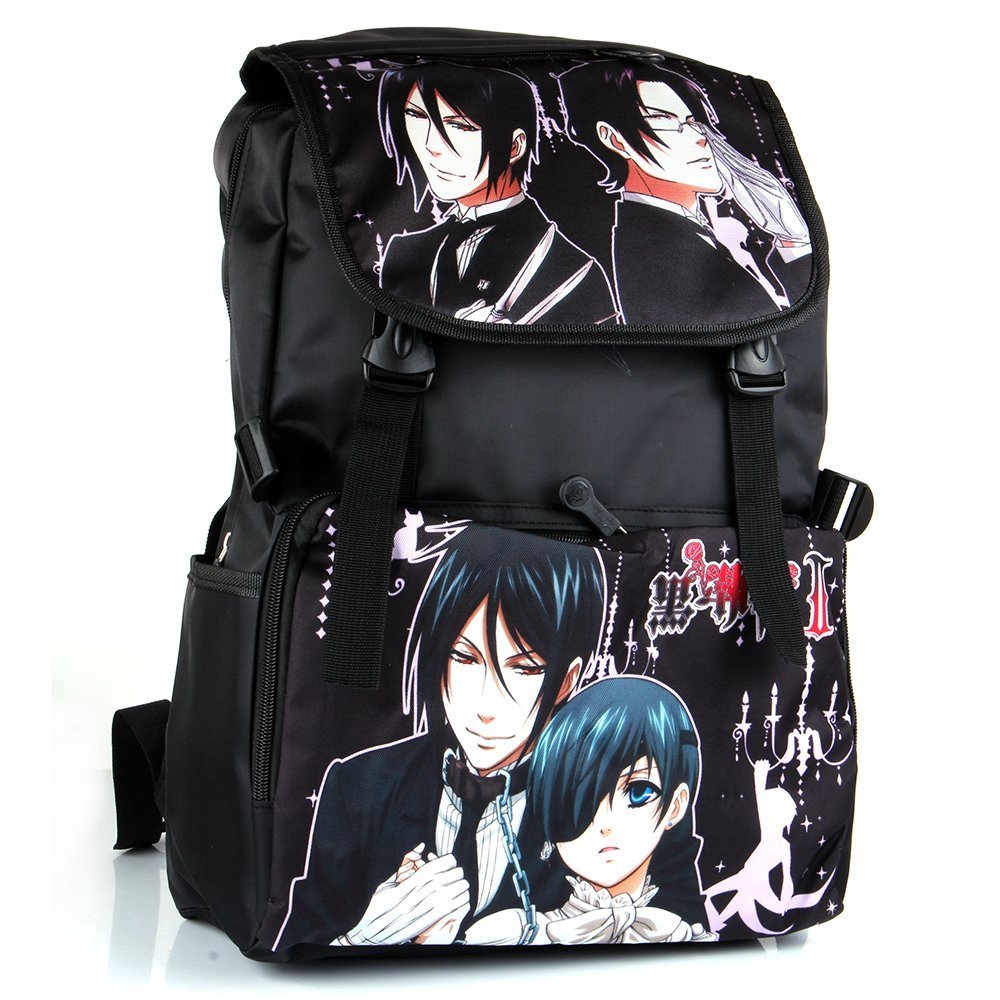 Black Butler 2 Kuroshitsuji II Ciel/&Sebastian Schoolbag Bag Backpack Cosplay