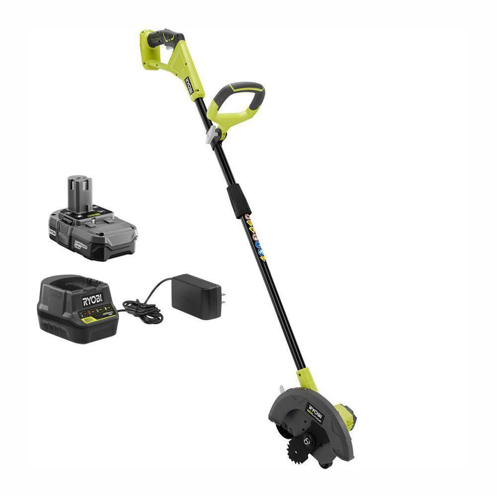 battery operated edger with blade