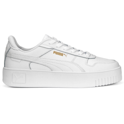 carina③ PUMA Carina 3.0 Athletic Shoe - Little Kid / Big Kid - White