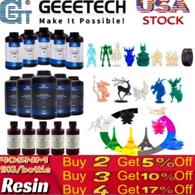 【Buy 3 Get 1 Free,Add 4】GEEETECH 3D Printer Filament PLA/ABS+/PETG/TPU 1.75mm1KG