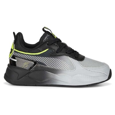 

Puma Miraculous X RsX Lace Up Youth Boys Серые кроссовки Повседневная обувь 39182501, Grey, Puma Miraculous X RsX Lace Up Youth