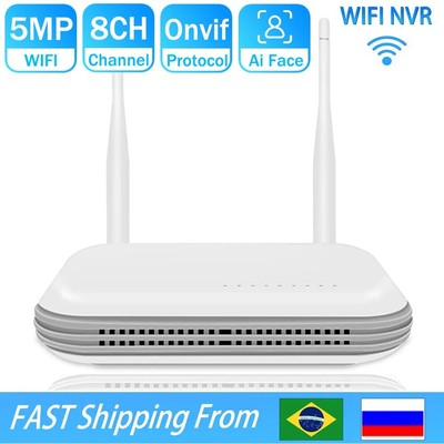 WIFI Video Recorder For Wireless Security System TF Card Slot Face Detection