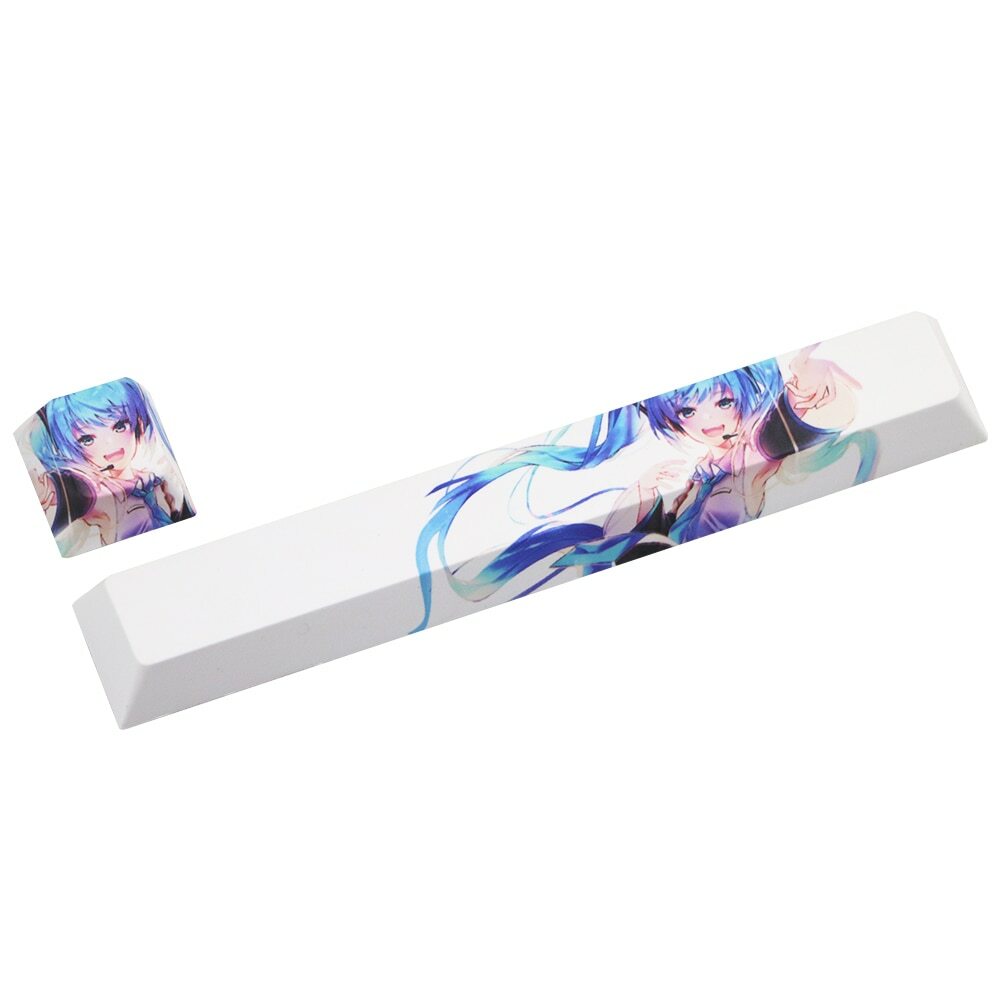 Custom Miku Keycap Set For Mechanical Keyboard Anime Manga Key Cap Spacebar