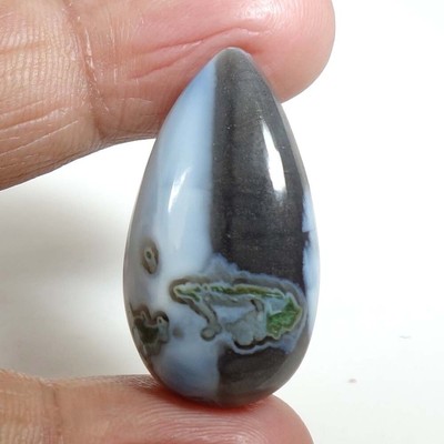 Owyhee Blue Opal Pear Shape Cabochon Loose Gemstone For Making Jewelry 34.25 Ct.