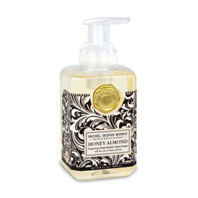 Michel Design Works Foaming Liquid Hand Soap Black Florentine Honey Almond - NEW