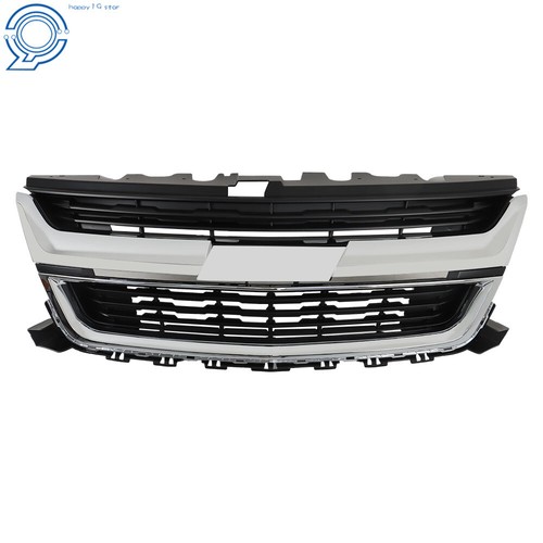 Front Upper Grille W/Chrome Trim For 2015-2020 Chevrolet Colorado 84408363 Black