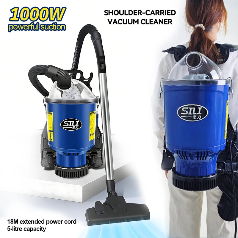 Tungfull Backpack Vacuum Cleaner 5L Large Capacity 18M Long Cord Shoulder Carrie