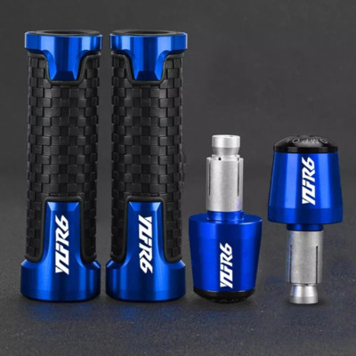Motorcycle CNC Handlebar Handles Grip Ends Plug For Yamaha YZFR6 YZF R6 YZF-R6