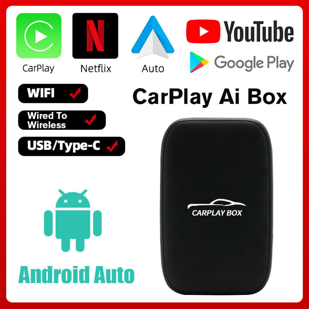 Wireless AI Car Box Wireless CarPlay AI Box With OBD2 Scanner