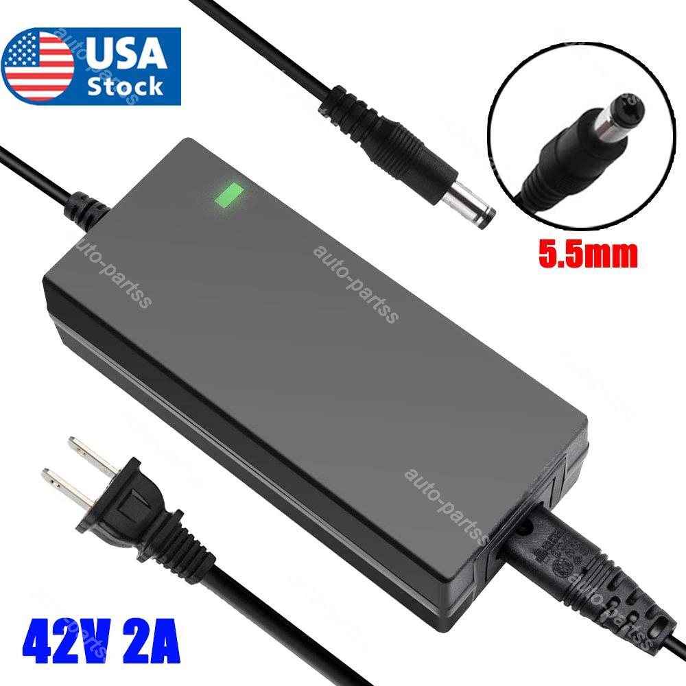 Charger Power Adapter for 36V Electric Bike E-bike Scooter Li-ion Battery 42V 2A
