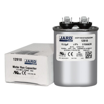 15 uf MFD 370 VAC OVAL Capacitor 12910 Replaces C315 C315L 27L567 27L567BX
