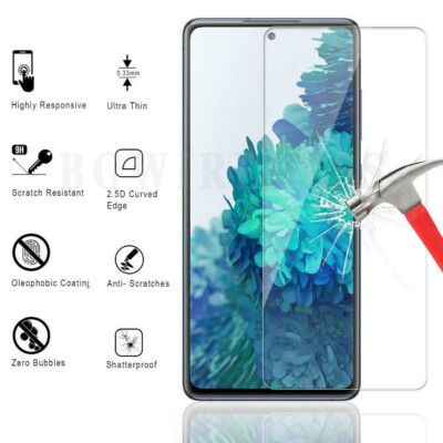 For Samsung Galaxy S20 FE 5G Tempered Glass HD Clear Screen Protector  