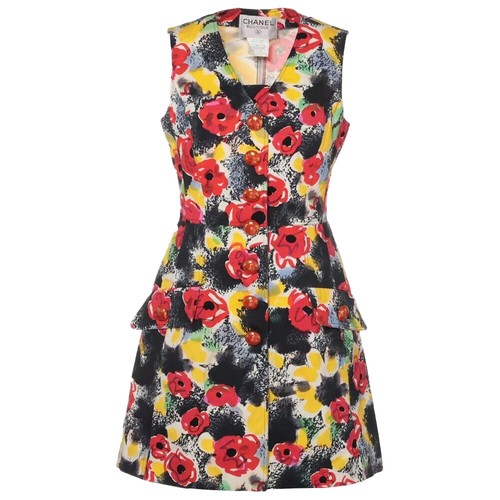 Chanel 2022 black knit tank mini dress | eBay