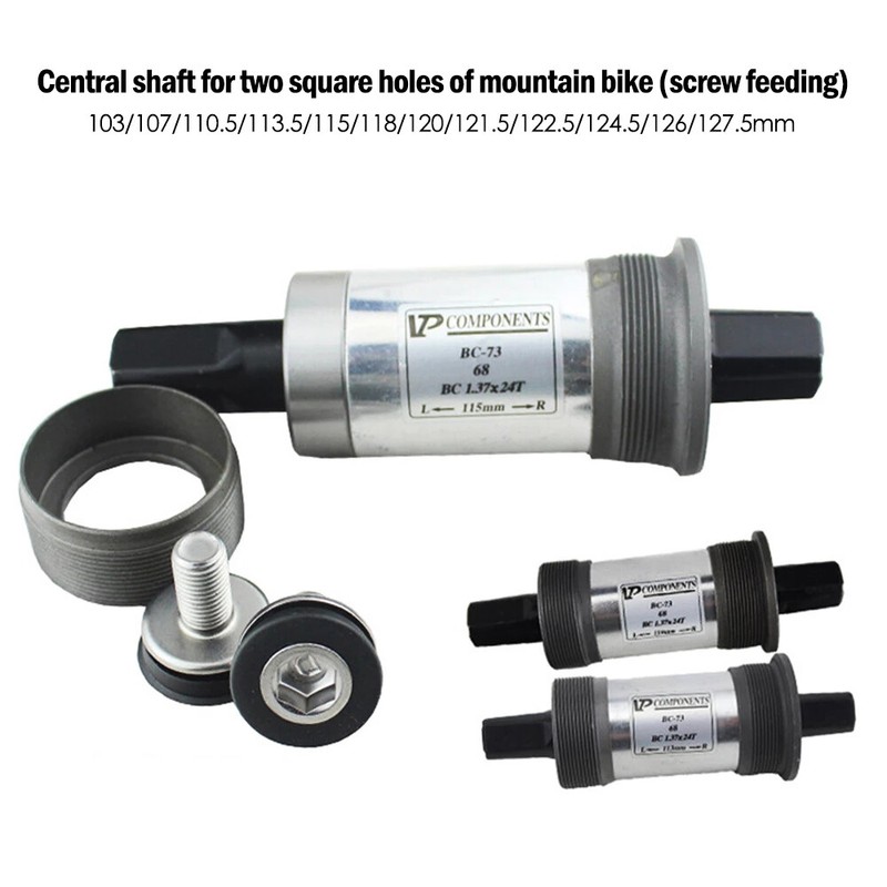 Bike BSA Bottom Bracket Quare Hole Crank Axis Square Tapered Spindle Crankset