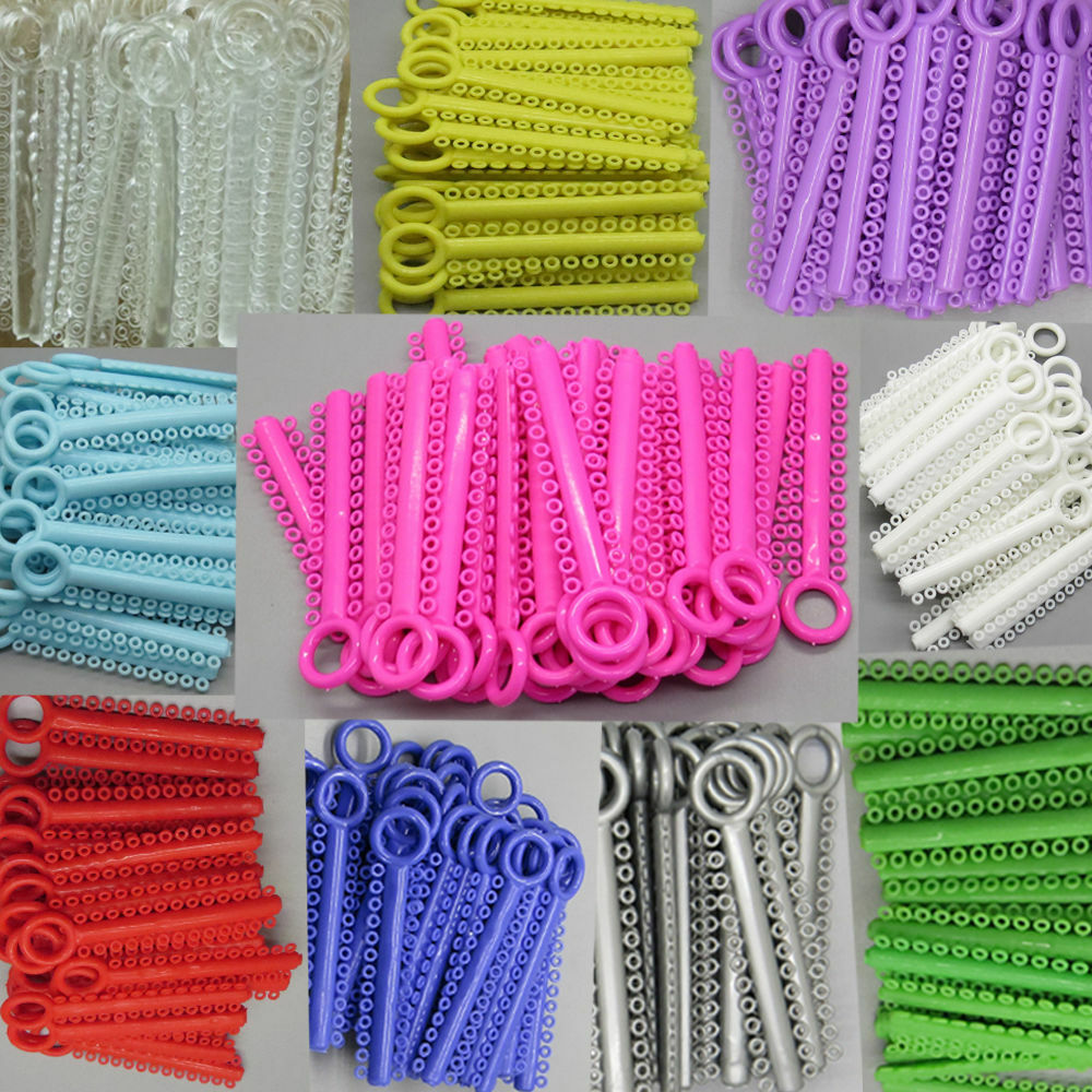 ️ Dental Orthodontic Elastic Elastics Bands Ligature Ties 1040pcs/1