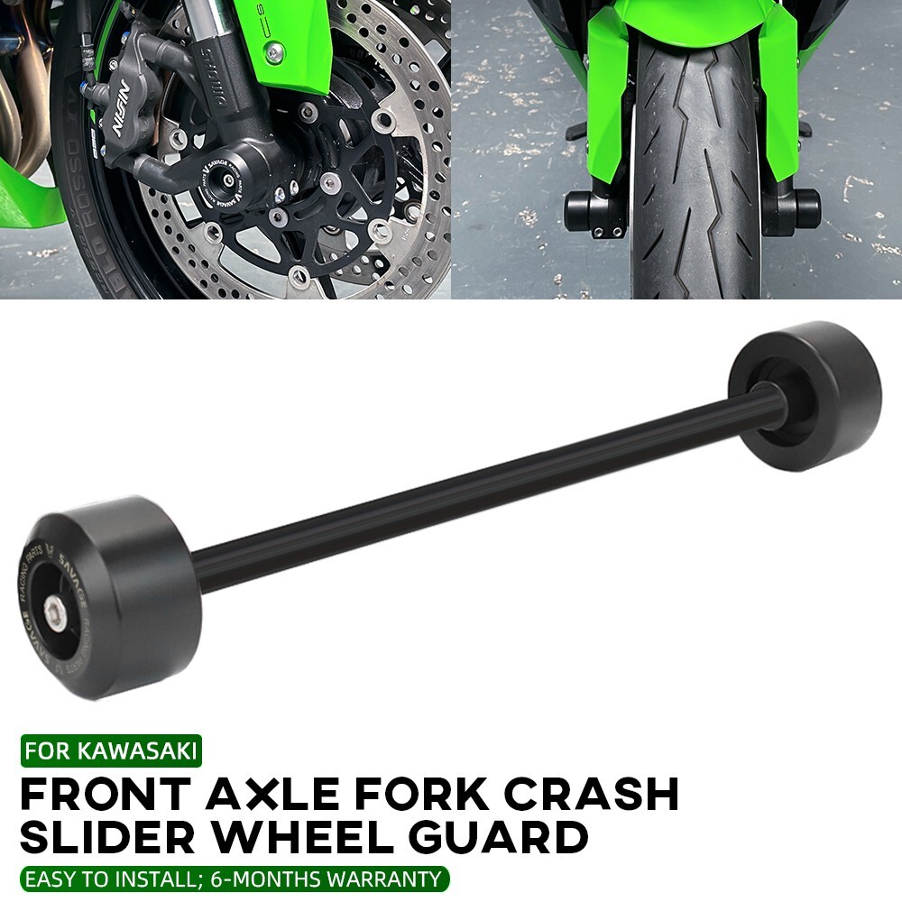 R 2 Front Wheel Fork Axle Slider Crash Guard For KAWASAKI Ninja