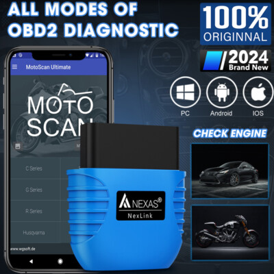 6/12V Car Motorcycles Bluetooth OBD2 Scanner Full System Diagnostic Scan Tool