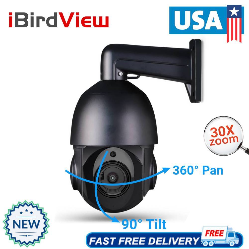 Hikvision Compatible 4K 8MP Auto Tacking PTZ POE IP Camera with 30x Optical Zoom