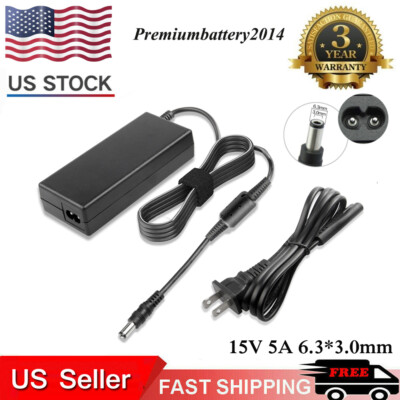 15V 5A AC Adapter Charger Power Supply For Toshiba Tecra A6 A7 A8 A9 A10 Laptop 