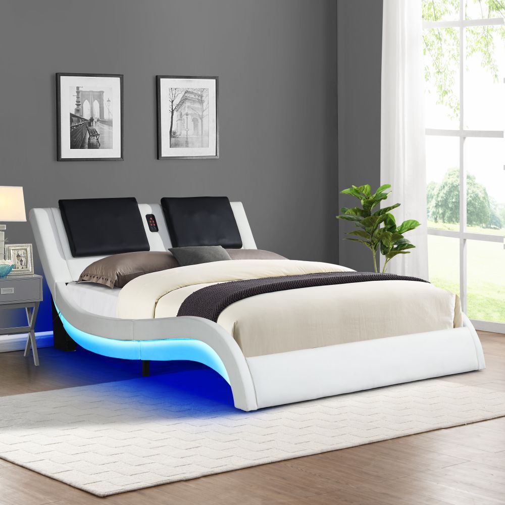 With Led/bluetooth/backrest Vibration Massage Us