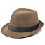 Mens Fedora Hat Trilby Summer Beach Sun Straw Hats Men Womens Panama Cap Brim UK