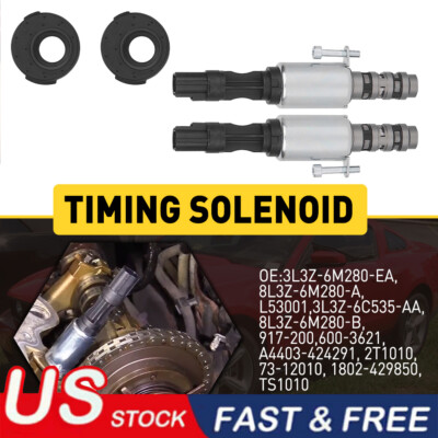 2x VCT VVT Camshaft Variable Valve Timing Solenoid for Ford Lincoln 4.6L 5.4L 3V