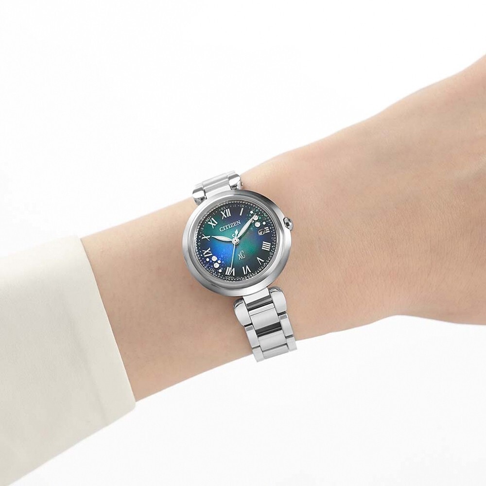 Pre-owned Citizen Ø29mm Xc Super Titanium Diamond Date Eco-drive Radio Es9460-61l Limited