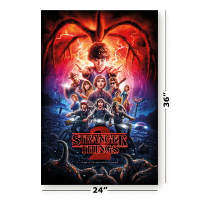STRANGER THINGS - SEASONS 1, 2, 3 & 4 - TV SHOW POSTER SET (REGULAR STYLES 4)