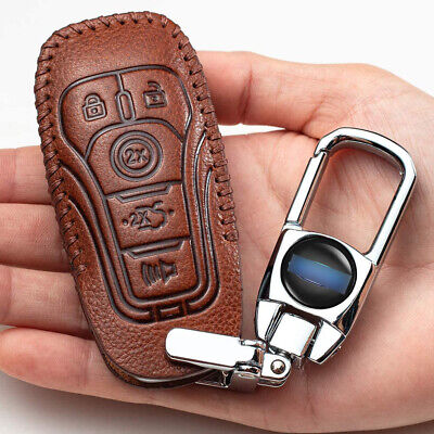 Retro Leather Car Key Fob Case Cover For Ford F150 Edge Explorer Mustang Fusion