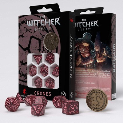 Witcher Dice Set Crones Whispess Themed Dice Set for Witcher Fans Enthusiasts