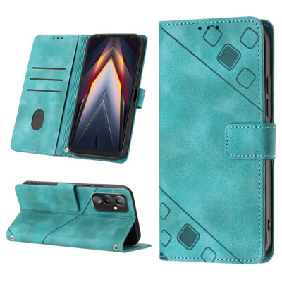 Protector Phone Case For Tecno Pova 4 LG7N Leather Flip Phone Cover Patterned