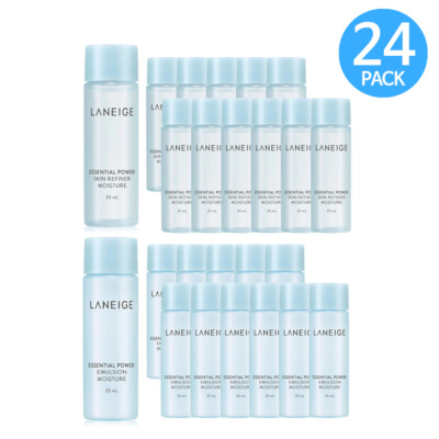 Мини-набор Laneige, Увлажняющий крем для кожи, 25 мл х 12 шт + эмульсия, 25 мл х 12 шт