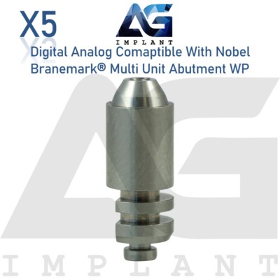 5 Digital Analog WP 5mm Nobel Branemark  Compatible Dental Multi Unit Abut ment
