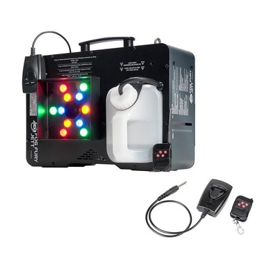 ADJ Fog Fury Jett Smoke Machine & LED Lights with Wireless Remote (2 Pack)