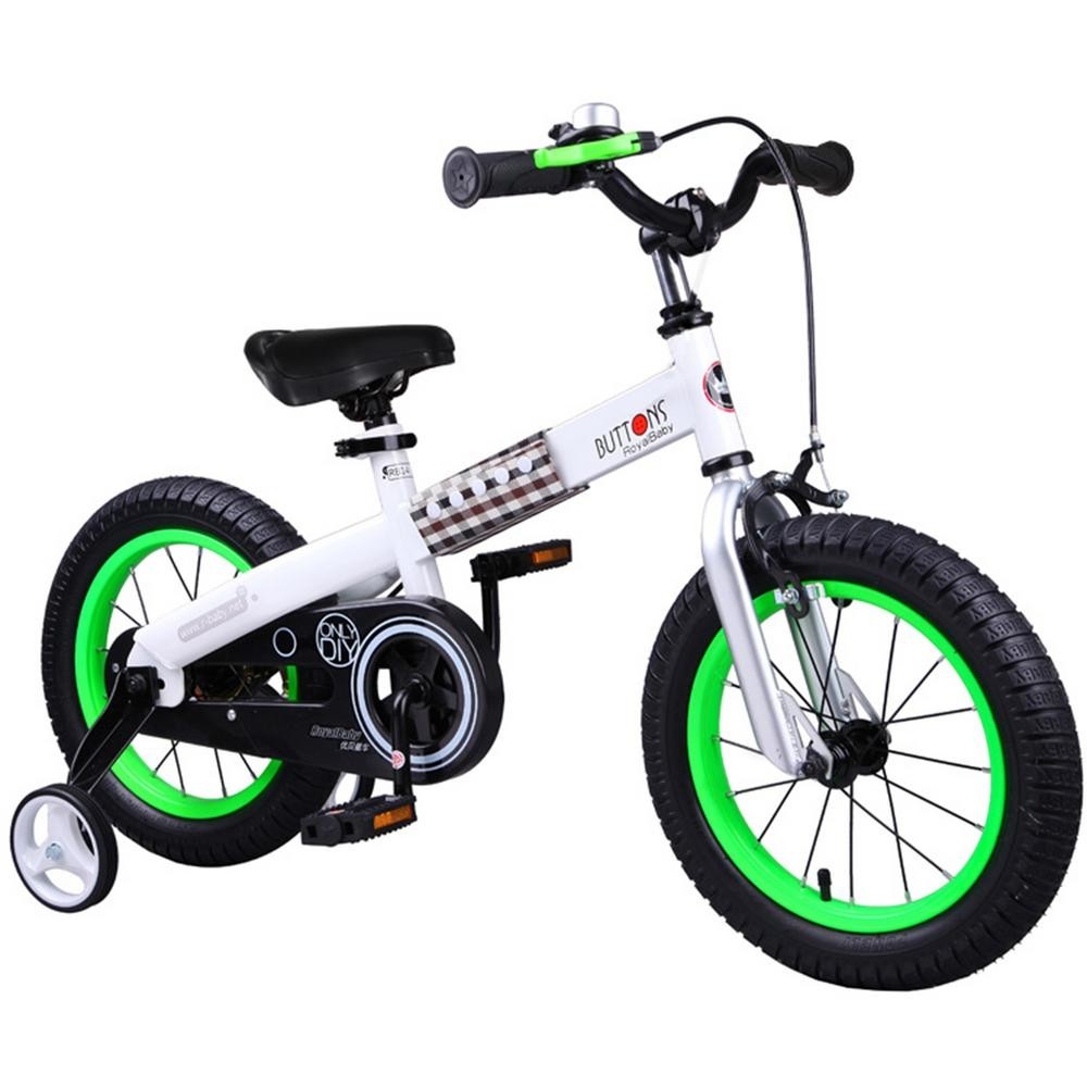 Royalbaby Buttons Kids Bike 18 Inch Wheels Green Bicycles Sporting Goods Frame