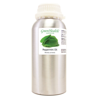 16 fl oz Peppermint Essential Oil Pure Natural in High Quality Aluminum Bottle