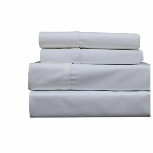 Top_Linens 4-Piece Bed Sheet Set - 100% Cotton Sateen - 400 Thread Count