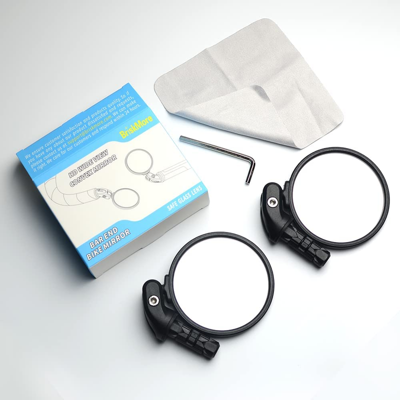 HD Automotive Grade Convex Glass Bike Mirror with Safe Shatterproof Film