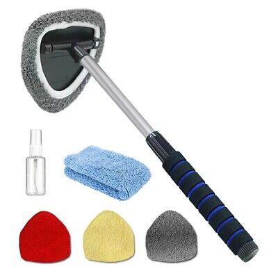 Car Windshield Cleaning Tool Inside with 3pcs of triangle pads and 1pc of towel