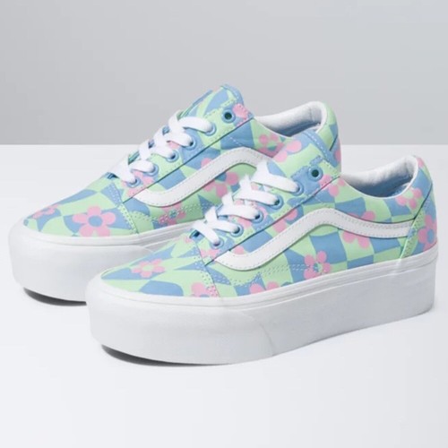

Женские кроссовки Vans Old Skool Stackform с цветочным принтом синие, Синий, Vans Old Skool Stackform