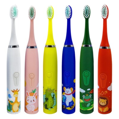 Kids Children Toothbrush Electric Sonic Teeth Cleaner Soft Featuring Disney New
