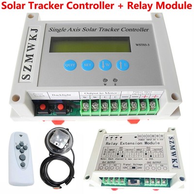 Electronic Single Axis Solar Tracker Controller W/ Relay Module DIY Solar System